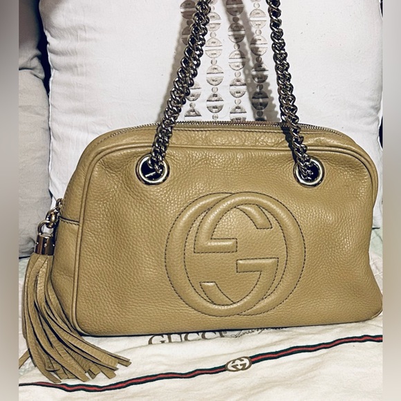 Gucci tan/taupe soho bag - Picture 2 of 14